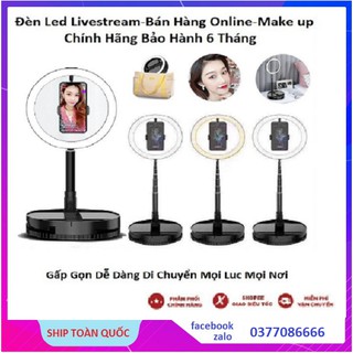 Đèn Livestream Size 26cm, Giá Đỡ Điện Thoại Live Stream, Bán Hàng Online, Make Up, Chụp Ảnh Studio, Gấp Gọn Thu Nhỏ