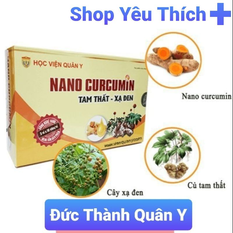 [ CHÍNH HÃNG ] Nano Curcumin Tam Thất Xạ Đen Học viện Quân Y