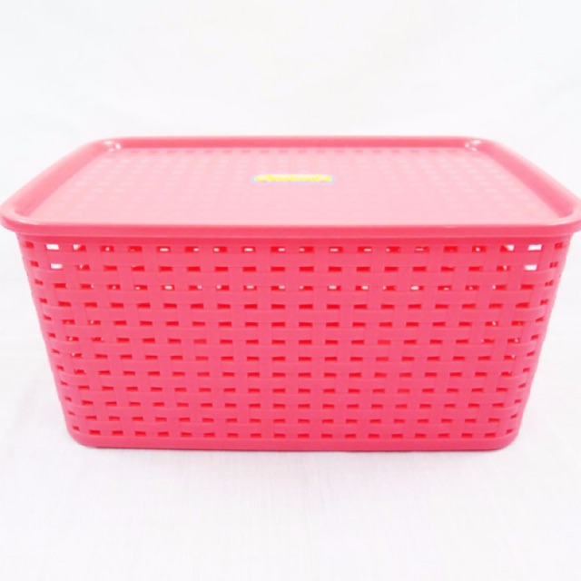 Combo 5-6 thùng nhựa đan size lớn-trung