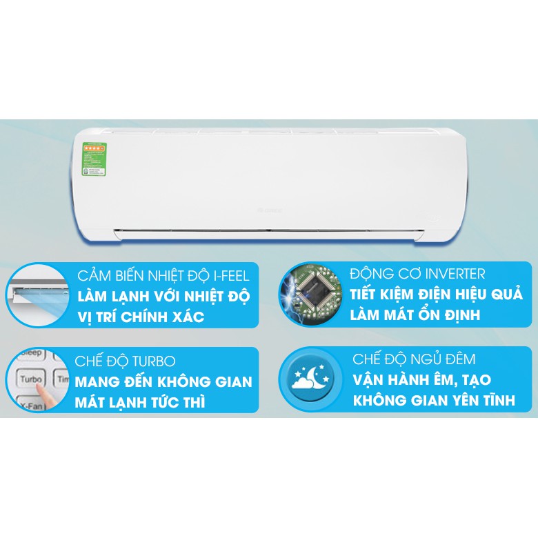 Máy lạnh Gree Inverter 1 HP GWC09FB-K6D9A1W (Miễn phí giao tại HCM-ngoài tỉnh liên hệ shop)