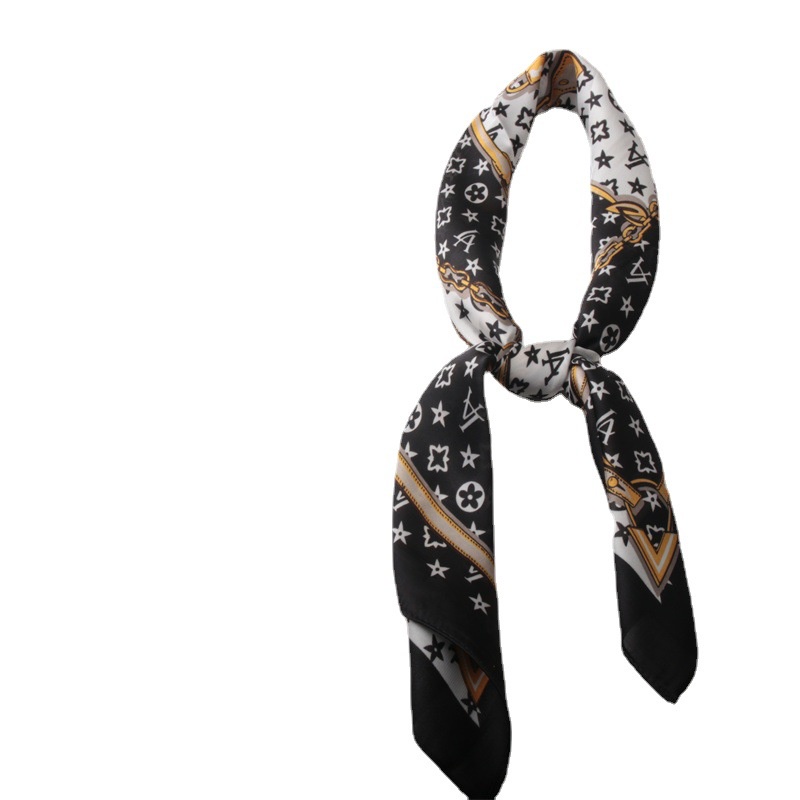 Khăn Lụa Satin Vuông 70cm Phong Cách Hồi Giáo Mùa Xuân Hè Mới WJ1026-08
