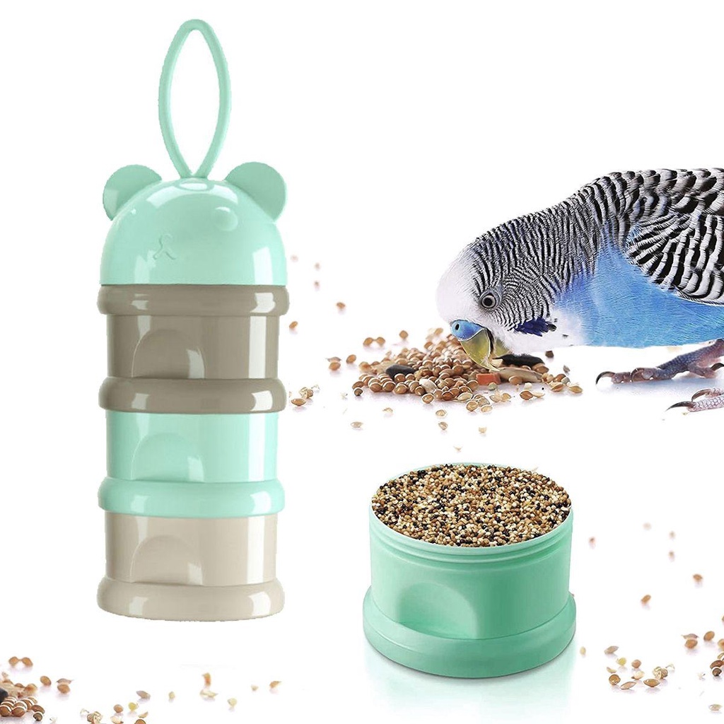 Hộp Nhựa Nhiều Tầng Đựng Thức Ăn Cho Chuột Hamster