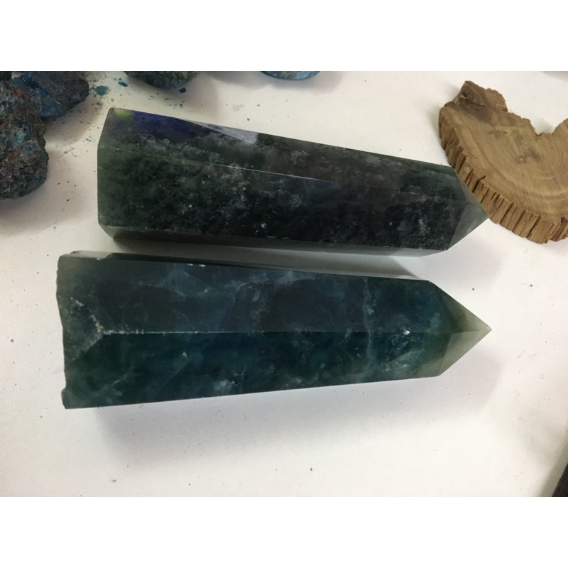 01 Trụ Đá Xanh Fluorite