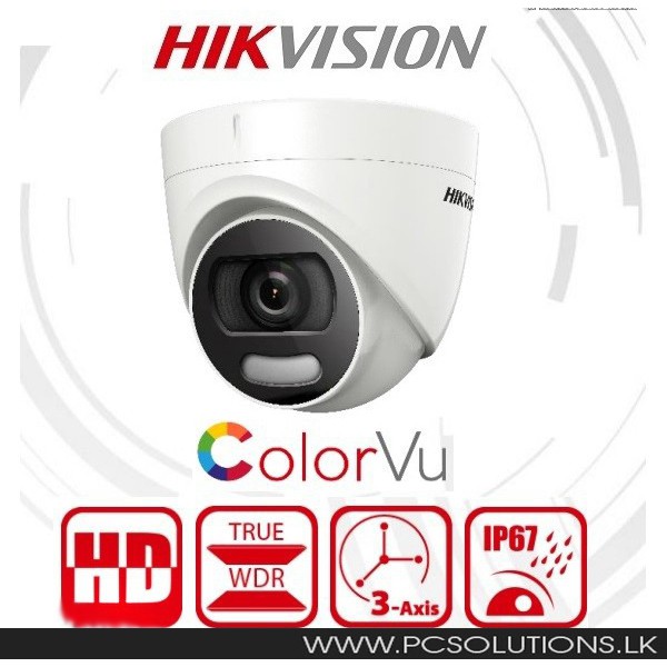 Camera HDTVI ColorVu 2MP HIKVISION DS-2CE72DFT-F - Hàng chính hãng