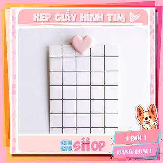 Kẹp giấy hình tim phong cách Hàn Quốc