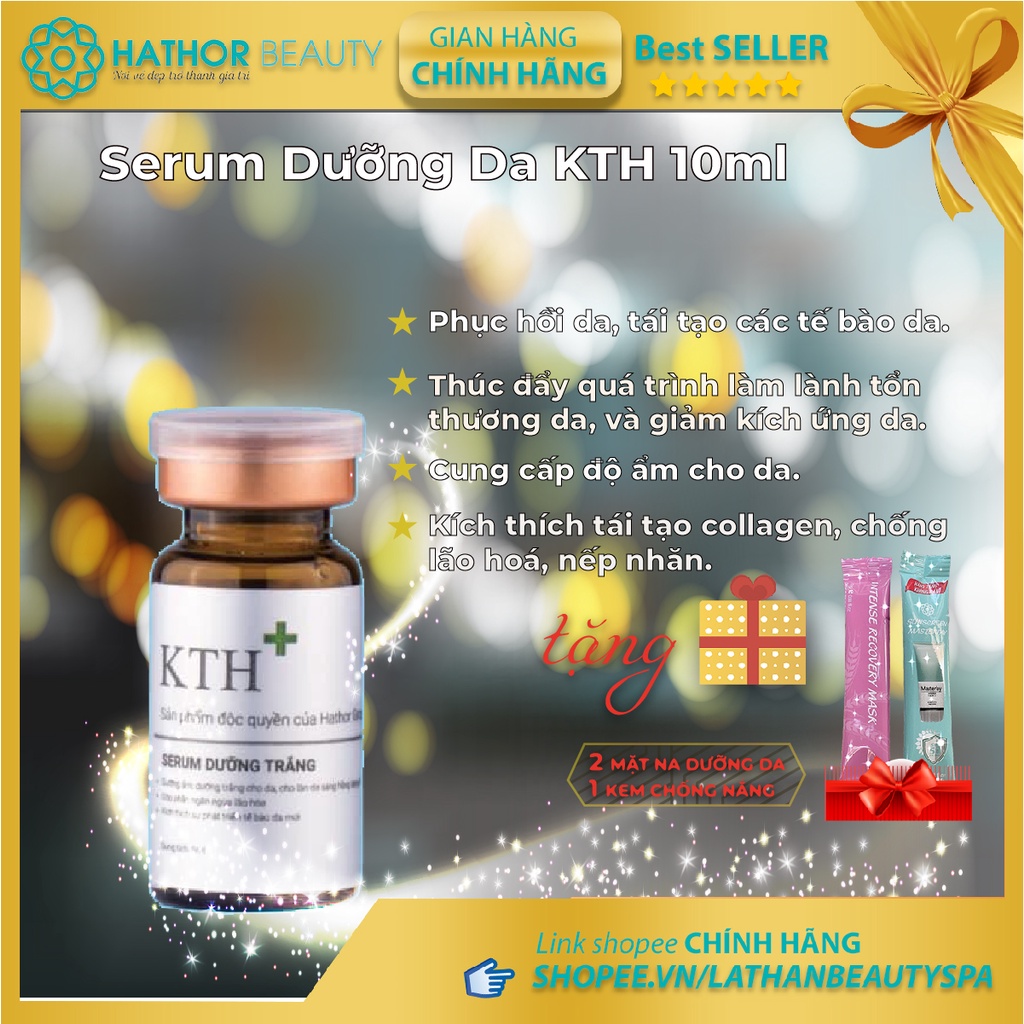 Serum dưỡng da cho da dầu mụn[Tặng kèm kem chống nắng & mặt nạ dưỡng da] KTH 10ml