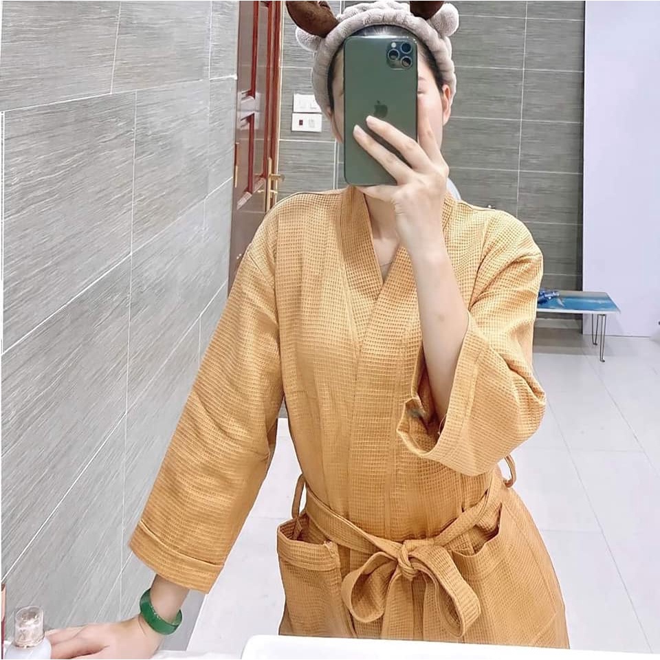 Áo Choàng Tắm, Áo Choàng Ngủ Hàng Cao Cấp 100% Cotton Dùng Trong Khách Sạn, Nhà Nghỉ, Spa, Đi Biển, Đi Ngủ | BigBuy360 - bigbuy360.vn