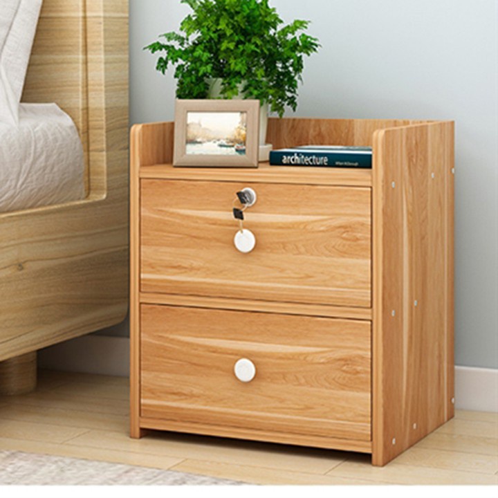 tủ gỗ để đầu giường có ngăn kéo đa năng tiên dụng chắc chắn