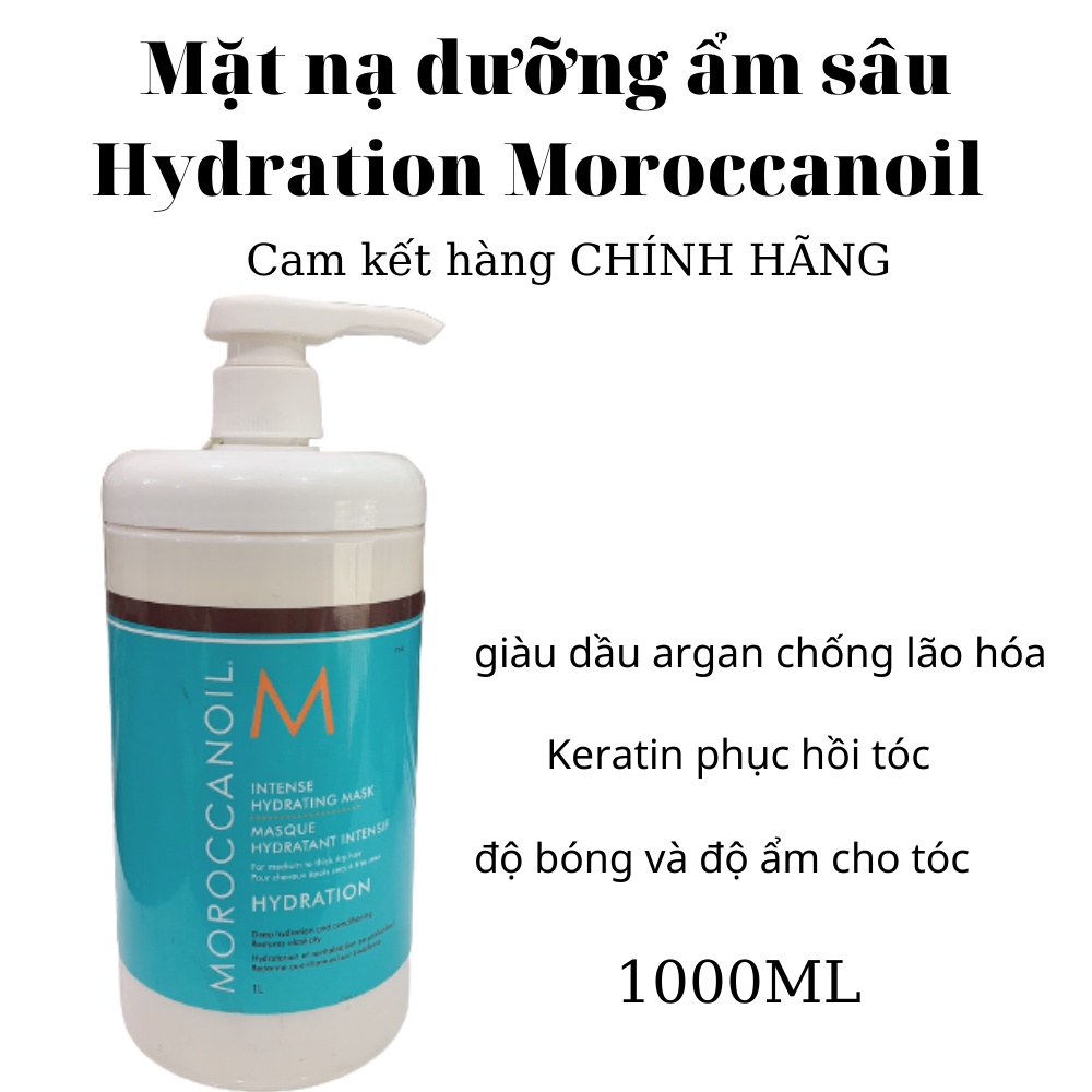 Mặt nạ dưỡng ẩm sâu Hydration Moroccanoil Mask 1000ml