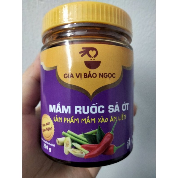 Mắm ruốc sả ớt ăn liền hiệu Bảo Ngọc hũ 200g | BigBuy360 - bigbuy360.vn