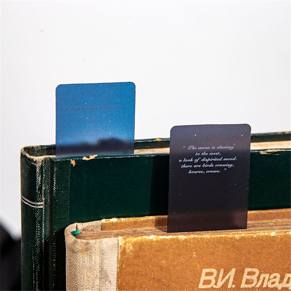 Bộ 5 Kẹp Đánh Dấu Trang Sách Bằng Pvc Họa Tiết Galaxy Siêu Bền Chống Thấm Nước