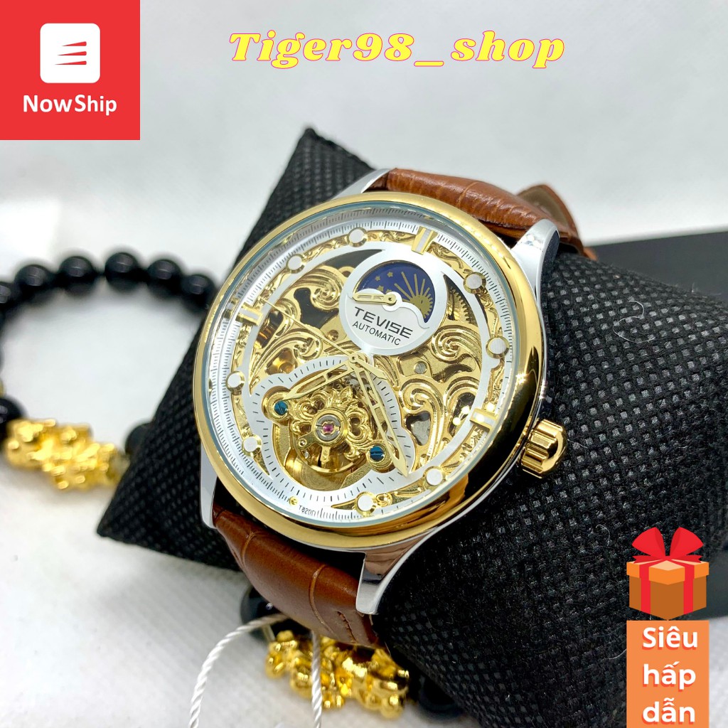 Đồng Hồ Nam Cơ Tự Động Chính Hãng Tevise T820A Dây Da Cao Cấp Đẳng Cấp, Full box chống nước chống xước tặng quà hấp dẫn | BigBuy360 - bigbuy360.vn