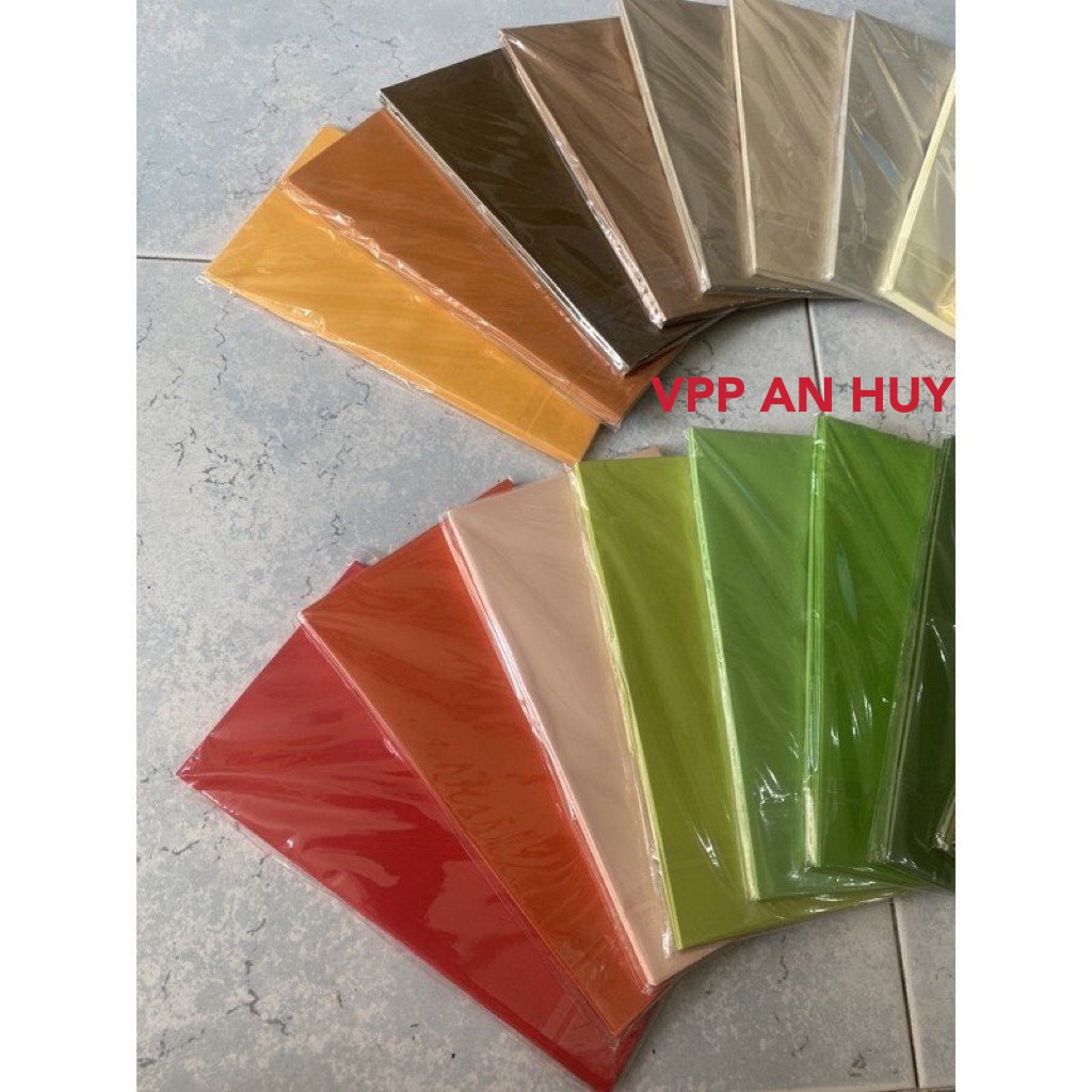 Bao thư màu 12 x 22cm ( xấp 10 cái )