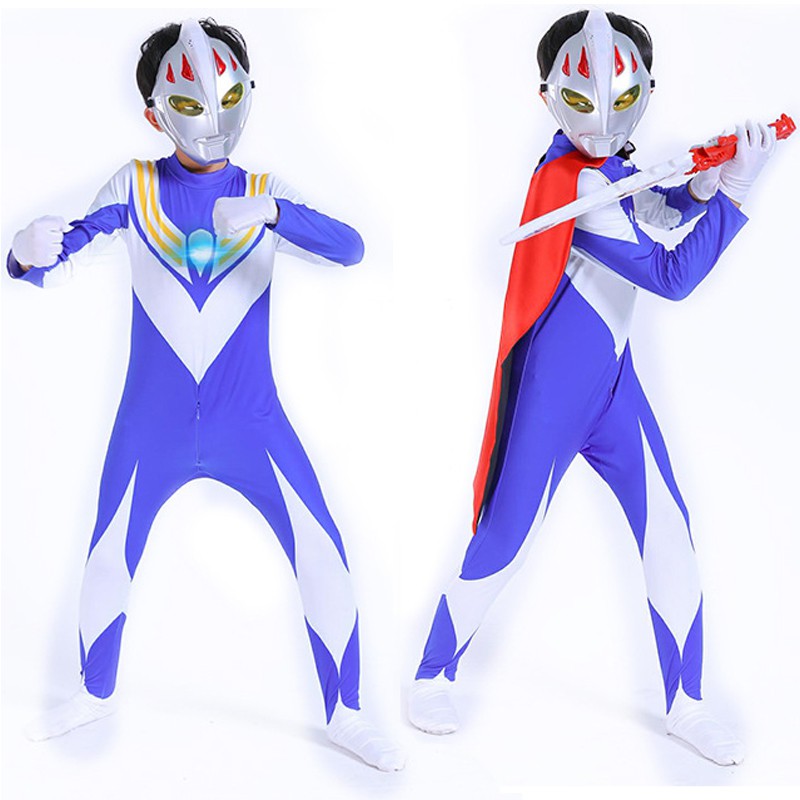 Bộ đồ hóa trang nhân vật siêu nhân Galaxy Tiga Ultraman cho bé trai