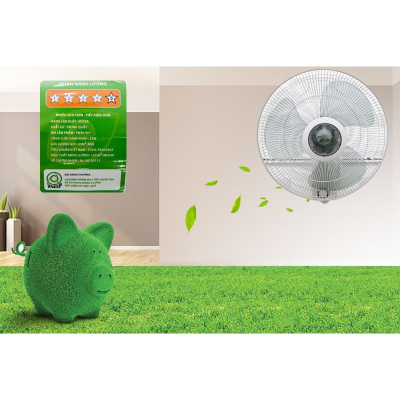 Quạt Treo Tường Midea FW40-6H  - Hàng chính hãng