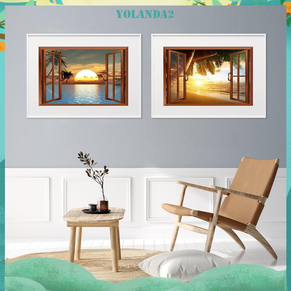 Bộ Tranh Đính Đá 5d Tự Làm Hình Cửa Sổ Độc Đáo