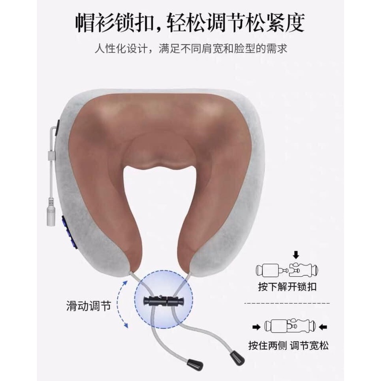 GỐI MASSAGE CỔ LOẠI TO, DÙNG LÀM GỐI ĐỠ CỔ Ô TÔ TIỆN DỤNG