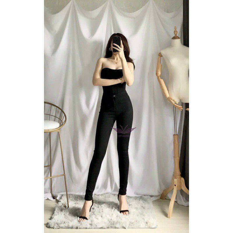 quần bò giấy cạp siêu cao 750