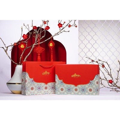 Vỏ set quà tết thương hiệu Saffron Việt Nam kèm túi đựng mã ST001