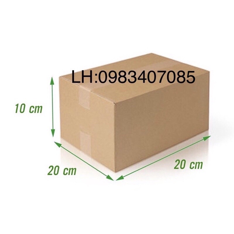 20x20x10 Hộp carton đóng hàng giá xưởng - Combo 20 hộp