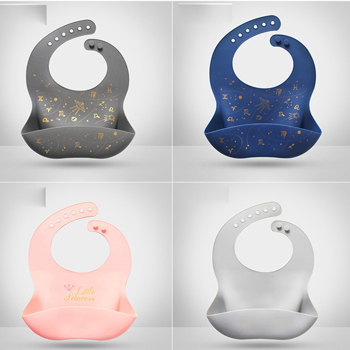 Yếm ăn dặm có máng cho bé giá rẻ, dụng cụ vệ sinh trẻ em từ 4 tháng tuổi, đồ dùng sơ sinh,an toàn sạch sẽ