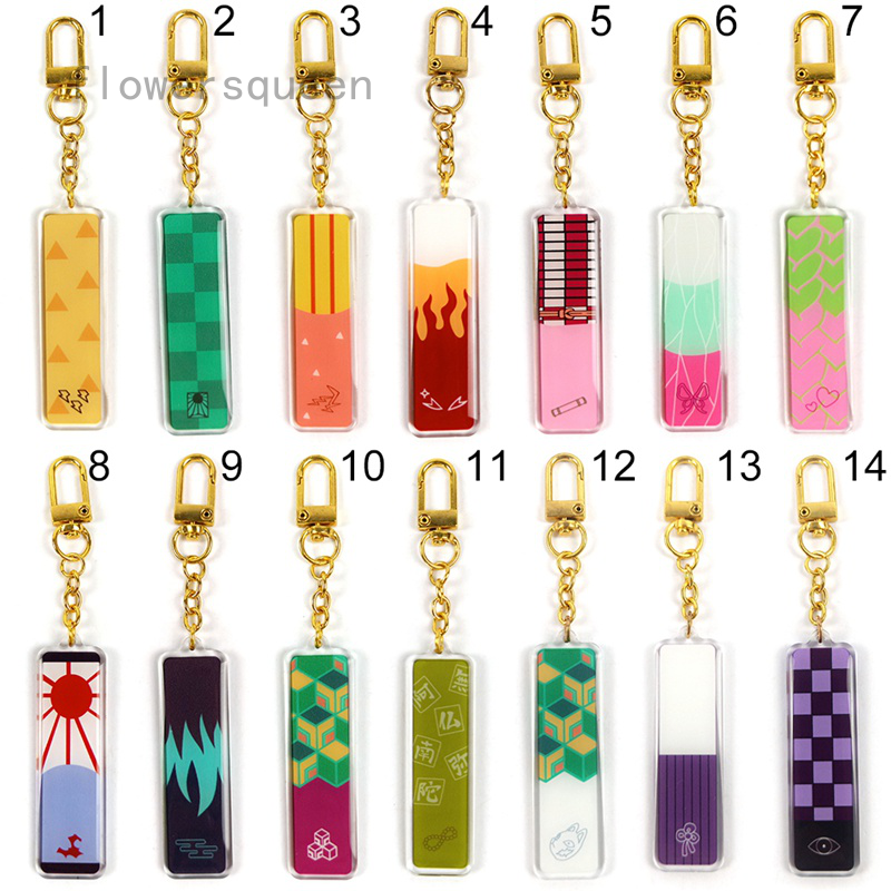flowersqueen NEW Móc Khóa Gắn Hình Logo Slayer Độc Đáo