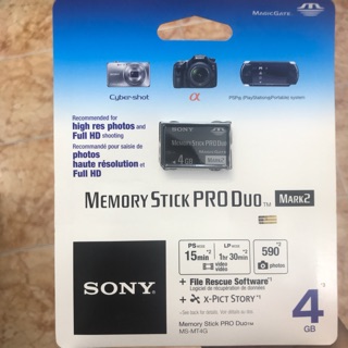 Thẻ nhớ Sony Pro Duo - 4GB