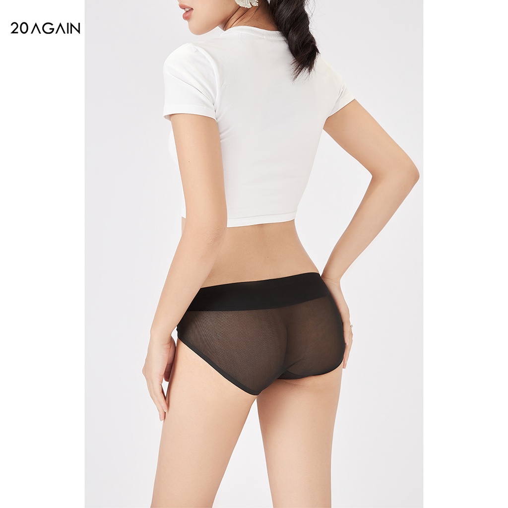 Quần lót cạp cao không đường may 20Sexy by 20Again, phối lưới thân sau quyến rũ QUA0081 | BigBuy360 - bigbuy360.vn