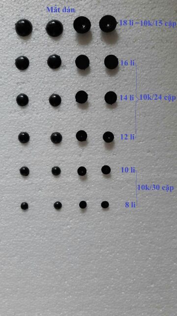 Mắt gấu bông handmade