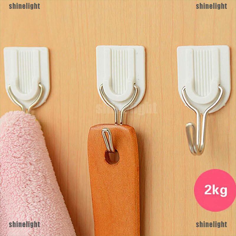 Bộ 6 Móc Treo Tường Mạnh Mẽ Cho Nhà Bếp / Phòng Tắm