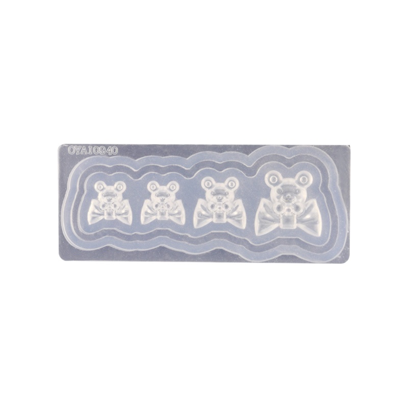 [Hàng mới về] Khuôn Silicone Hình Gấu 3D Dùng Trang Trí Móng Tay Diy
