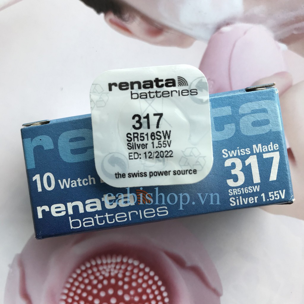 Pin Renata SR516SW - SR516 - 516 - 317 Của Thụy Sĩ - Pin Đồng Hồ Đeo Tay Chính Hãng Giá Rẻ