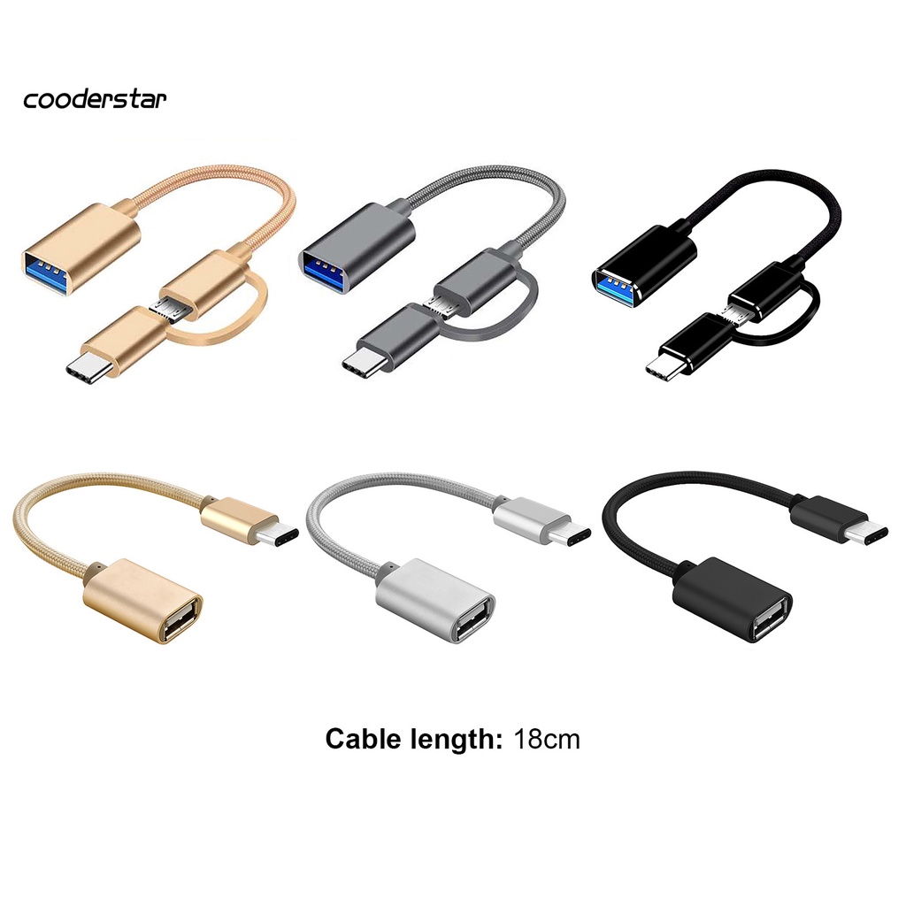 Cáp Chuyển Đổi Cood Usb Type C Micro Usb Di Động Tiện Dụng Cho Laptop