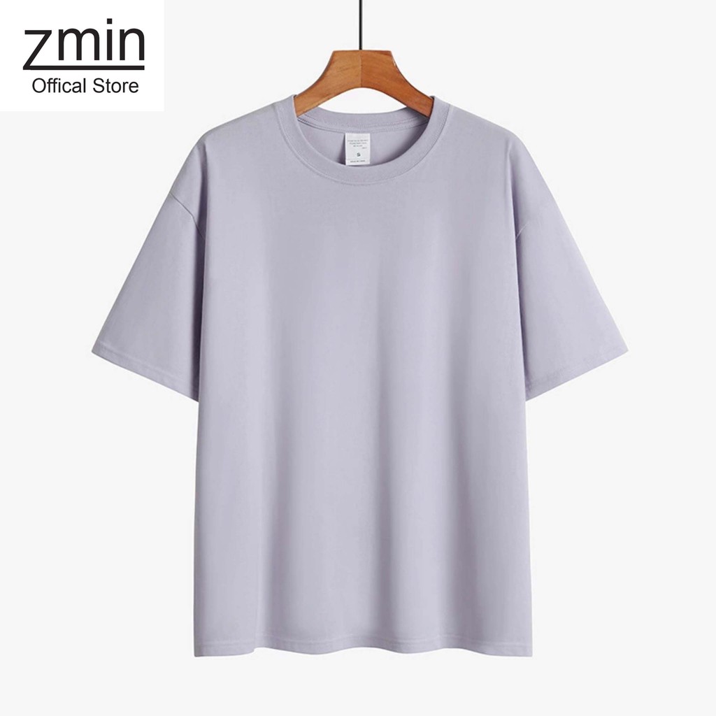 Áo thun tay lỡ nam nữ 100% cotton Zmin, dáng Unisex form rộng - U020