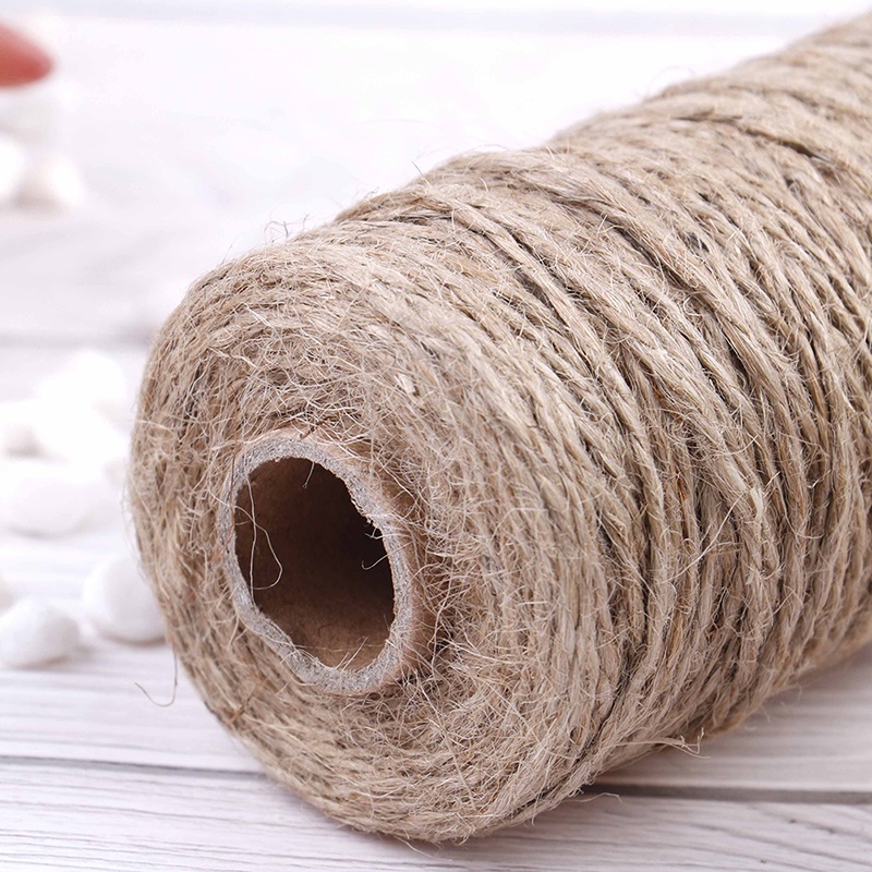Cuộn dây thừng khô tự nhiên dài 100m dùng để trang trí