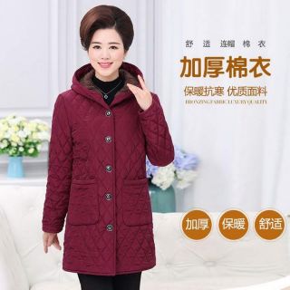Áo trần trám lót lông cừu dáng dài