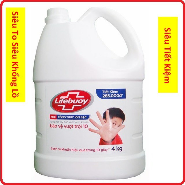 Nước Rửa Tay Lifebuoy Can 4KG Siêu Tiết Kiệm