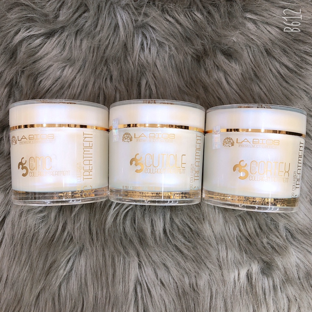Bộ sản phẩm phục hồi tóc hư tổn 3 bước 3C LABIOS Colagen