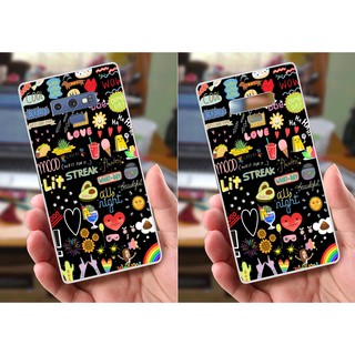 Ốp lưng Samsung Note 9 (dẻo viền trắng trong) - Brands