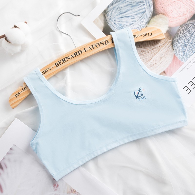 Áo bra liền dành cho học sinh, áo lót học sinh quai to vải cotton