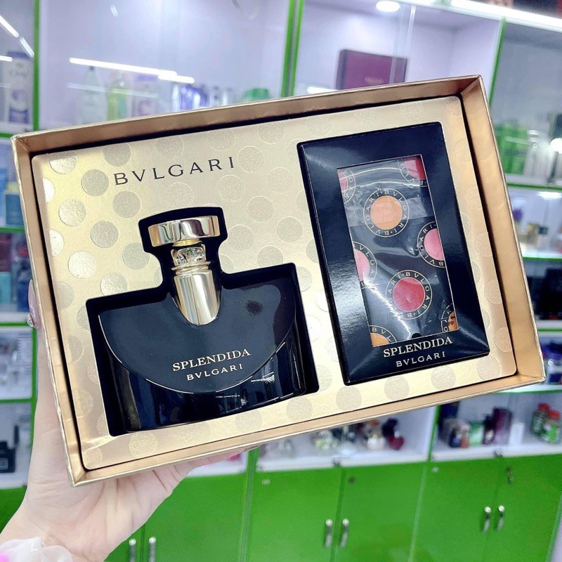 SET Nước Hoa Nữ BVL Splendida Jasmin Noir EDP 100ML + Khăn Lụa