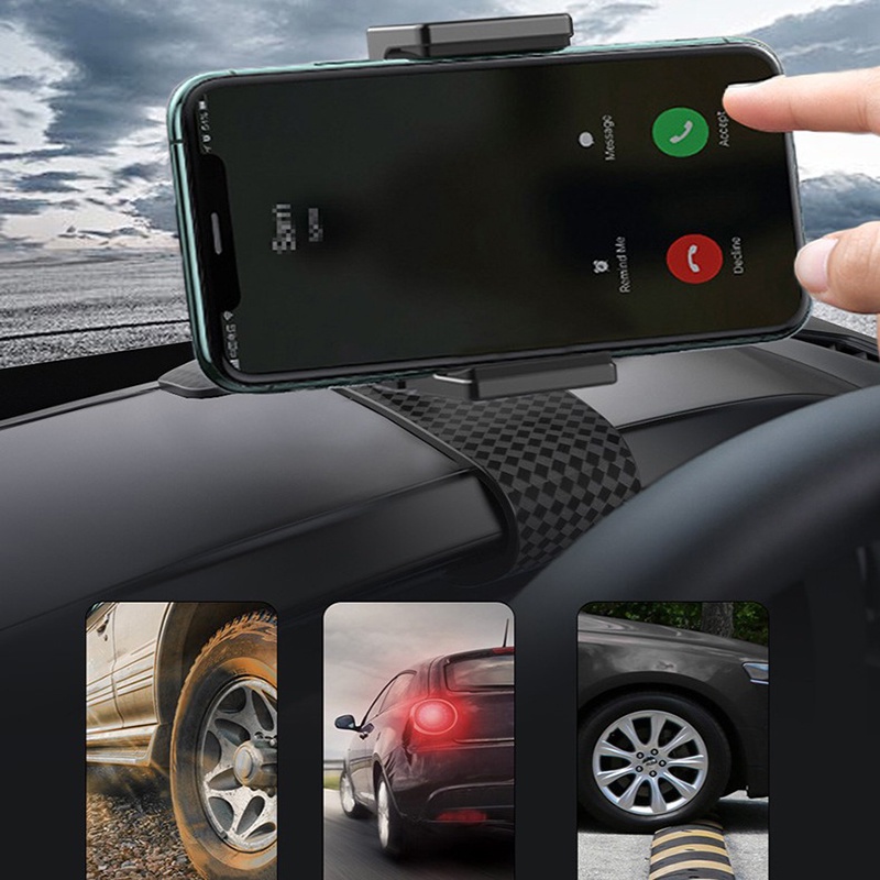 Giá Đỡ Điện Thoại/GPS Có Thể Xoay 360 Độ Gắn Bảng Điều Khiển Xe Hơi