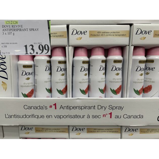 [20 MÙI] Xịt Khử Mùi DOVE GO FRESH Aerosol Deodorants 150ml Hàng Châu Âu Made In UK Thơm Mát Khô Thoáng Cả Ngày Dài