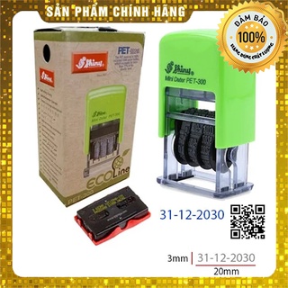 Dấu ngày tháng năm có mực sẵn Shiny PET 300