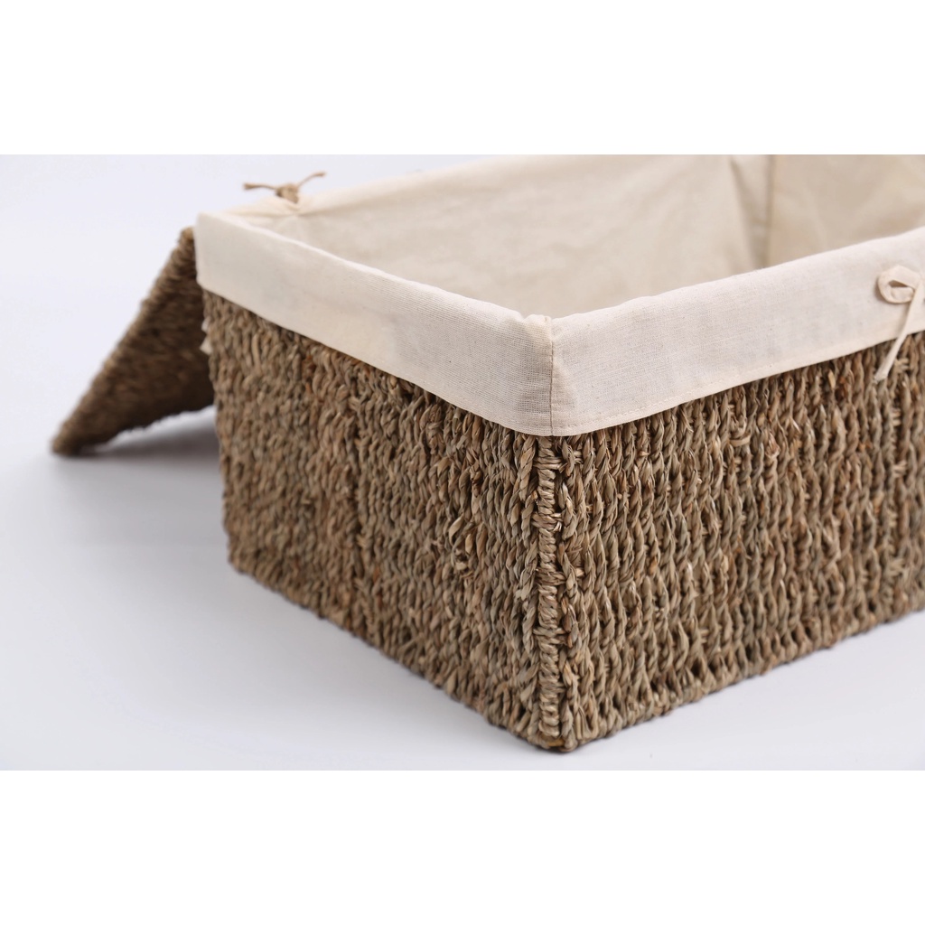 Khay Cói Đựng Đồ Có Nắp Tặng Kèm Vải Lót - THE GREENMART VIETNAM