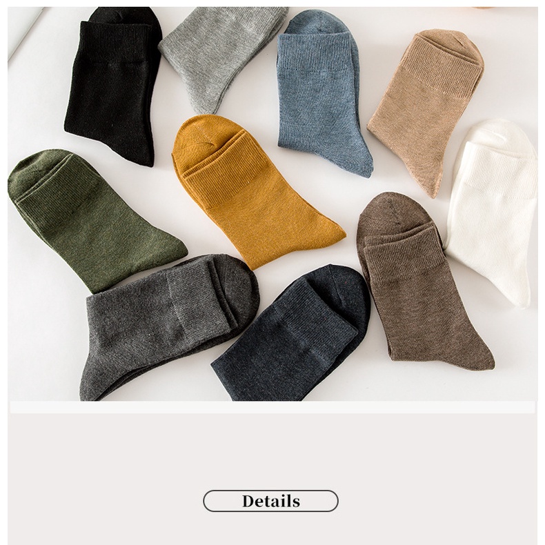 Vớ thể thao bằng cotton màu sắc đơn giản cho nam