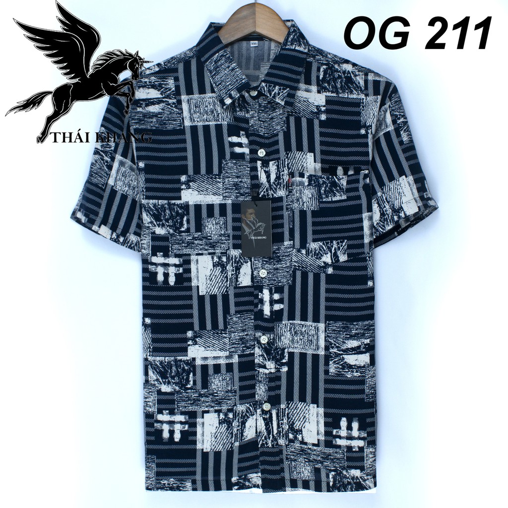 áo sơ mi ngắn tay nam trung niên vải lanh cực mát loại áo sơ mi form rộng rãi thoải mái cho người lớn tuổi OG2 | BigBuy360 - bigbuy360.vn