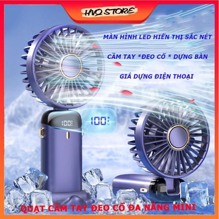 Quạt đa năng mini cầm tay đeo cổ siêu hot 2022