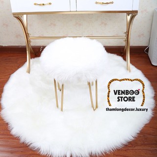 👑 Thảm Lông Chụp Ảnh Trải Sàn Cao Cấp | Trắng Luxury Hot 2021