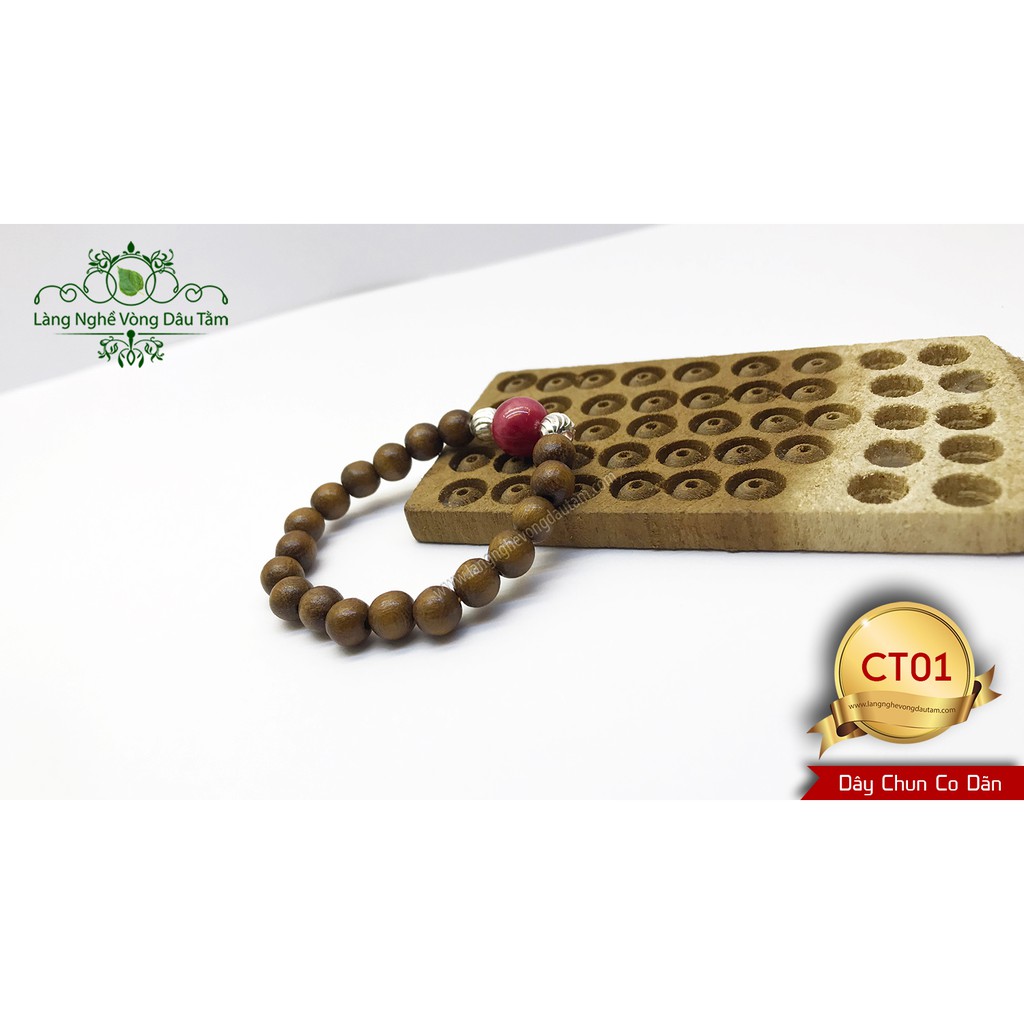 Vòng dâu tằm gốc Việt Nam mix da mệnh và bi bac dành cho bé sinh năm 2020-CT01